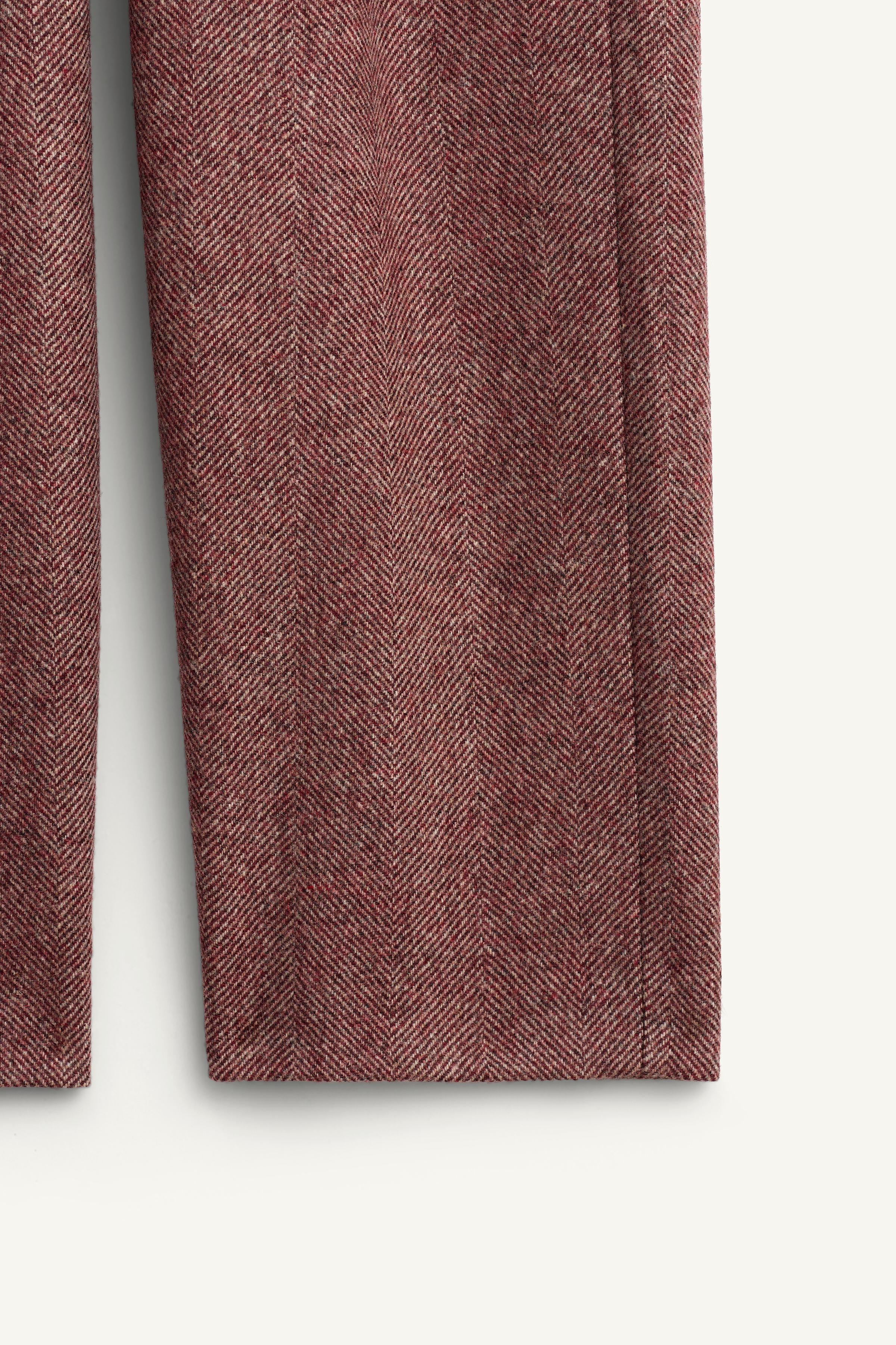 LIMITED EDITION HERRINGBONE WOOL PANTS